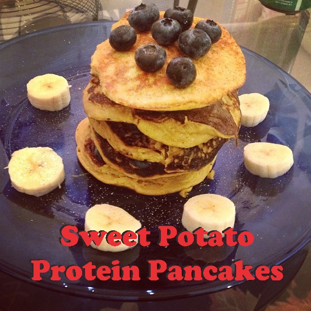 Recipe - Sweet Potato Protein Pancakes